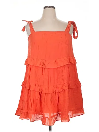 Pre-owned Hyfve Casual Dress In Orange