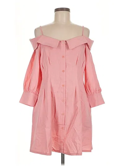 Pre-owned Hyfve Casual Dress In Pink