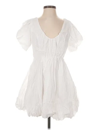 Pre-owned Hyfve Casual Dress In White