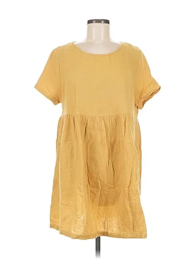 Pre-owned Hyfve Casual Dress In Yellow