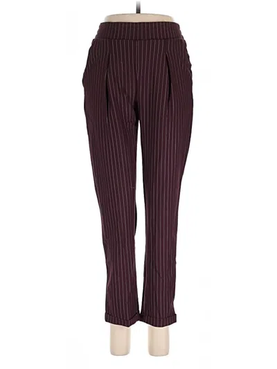 Pre-owned Hyfve Casual Pants In Burgundy