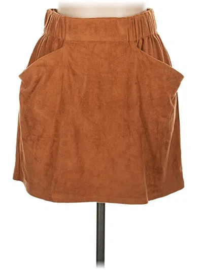 Pre-owned Hyfve Casual Skirt In Brown