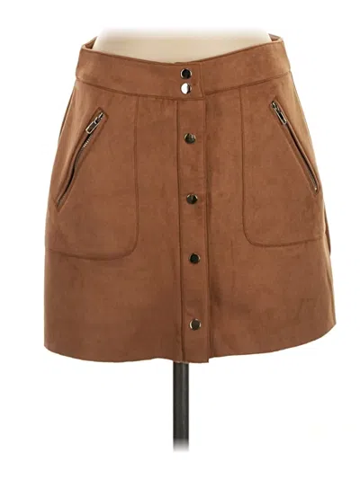 Pre-owned Hyfve Casual Skirt In Brown