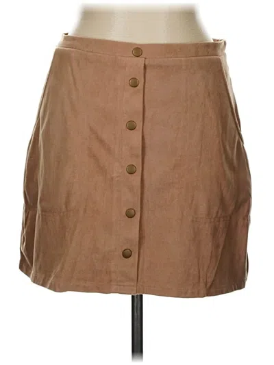 Pre-owned Hyfve Casual Skirt In Tan