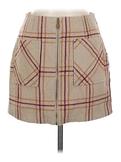Pre-owned Hyfve Casual Skirt In Tan