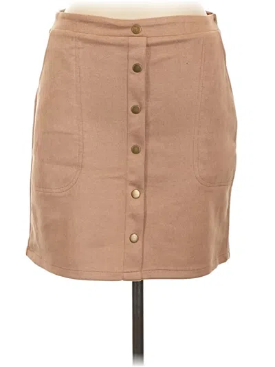 Pre-owned Hyfve Casual Skirt In Tan