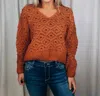 Hyfve Chic & Polished Sweater In Rust In Multi
