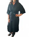 Hyfve Clara Tie Dress In Black In Black