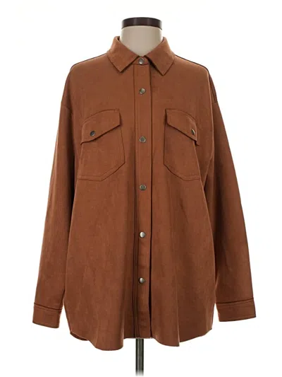 Pre-owned Hyfve Coat In Brown