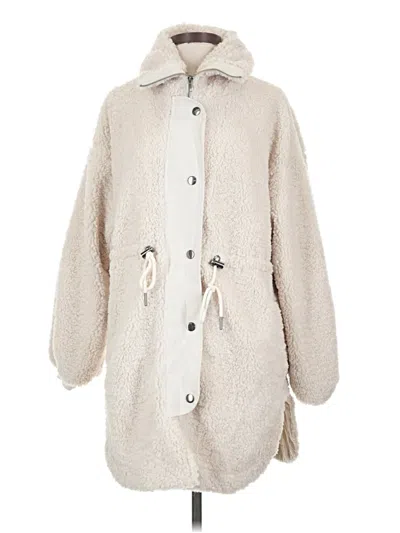 Pre-owned Hyfve Coat In Ivory