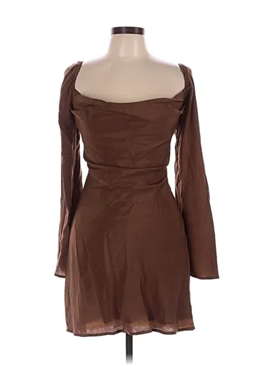 Pre-owned Hyfve Cocktail Dress In Brown