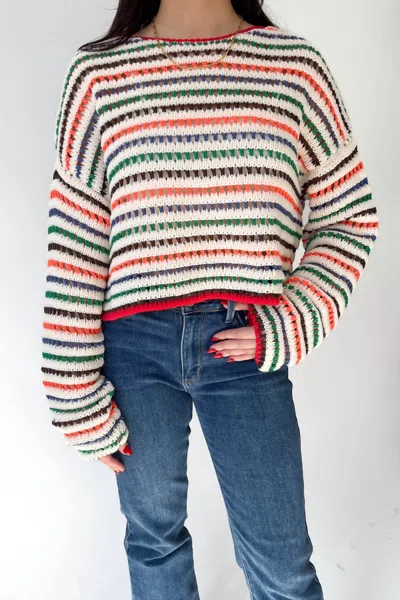 Hyfve Colorful Life Knitted Sweater In Multi Color
