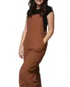 Hyfve Corduroy Cargo Overalls In Brown In Brown