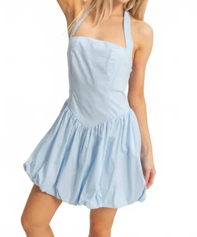 Hyfve Double Take Mini Dress In Light Blue