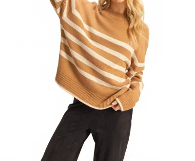 Hyfve Effortless Relaxed Sweater In Taupe In Brown