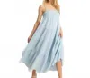 Hyfve Empire Waist Sleeveless Tiered Maxi Dress In Blue In Blue