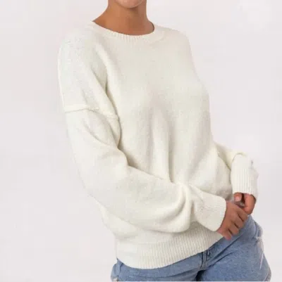 Hyfve Exposed Seams Sweater In Cream In White