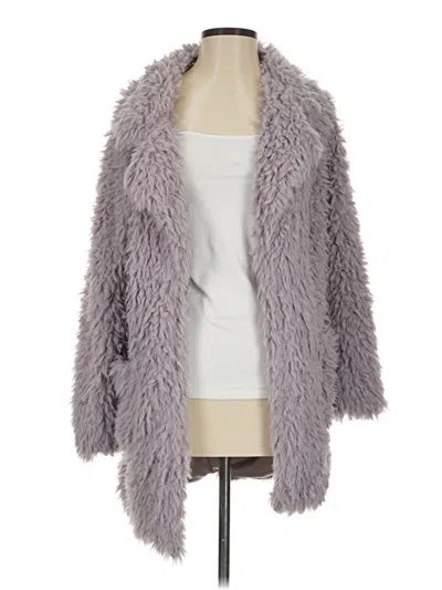 Pre-owned Hyfve Faux Fur Jacket In Gray