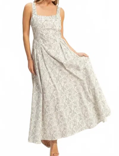 Hyfve Floral Print Empire Waist Dress In Black