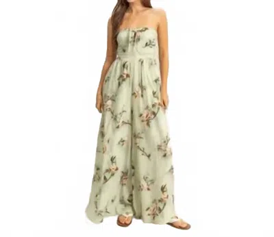 Hyfve Floral Print Jumpsuit In Green