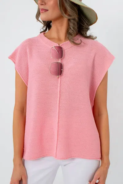 Hyfve Frankie Knit Sleeveless Sweater In Pink