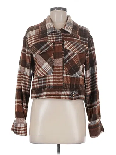 Pre-owned Hyfve Jacket In Brown