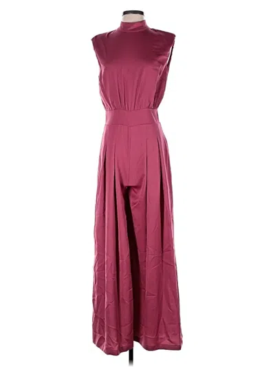 Pre-owned Hyfve Jumpsuit In Burgundy