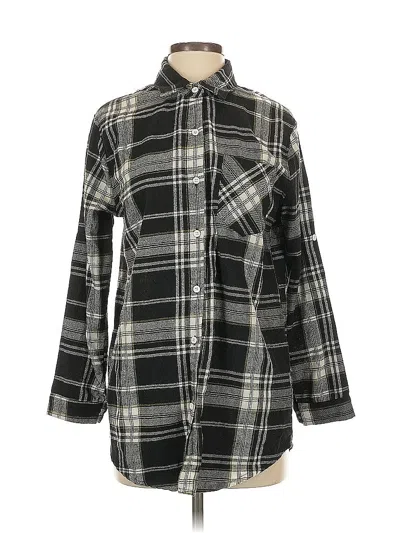 Pre-owned Hyfve Long Sleeve Blouse In Black
