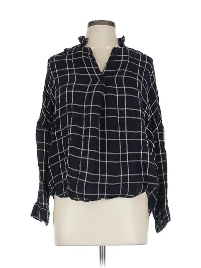 Pre-owned Hyfve Long Sleeve Blouse In Black