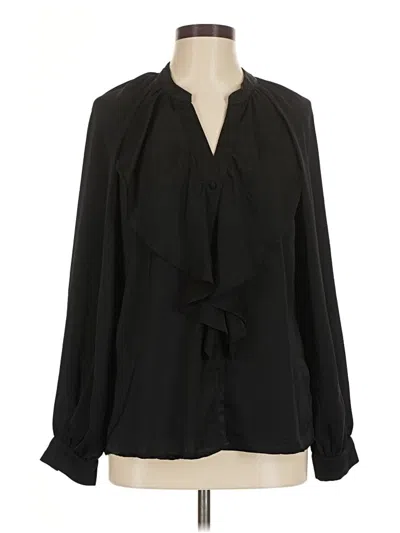 Pre-owned Hyfve Long Sleeve Blouse In Black