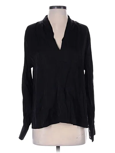 Pre-owned Hyfve Long Sleeve Blouse In Black