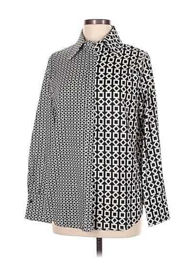 Pre-owned Hyfve Long Sleeve Blouse In Black