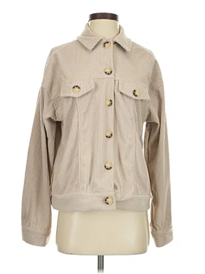 Pre-owned Hyfve Long Sleeve Blouse In Brown
