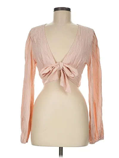 Pre-owned Hyfve Long Sleeve Blouse In Pink