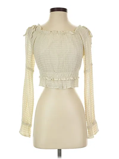 Pre-owned Hyfve Long Sleeve Blouse In White