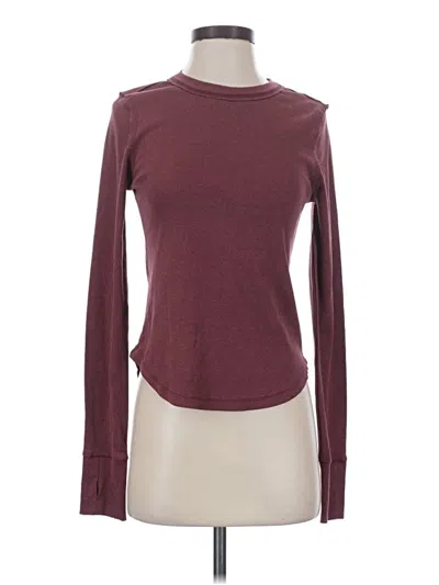 Pre-owned Hyfve Long Sleeve Turtleneck In Burgundy