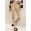 Hyfve Looking Crispy Skinny Pants In Khaki In Green