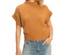 Hyfve Mock Sweater In Mustard In Brown