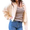 Hyfve Muslin Gauze Crinkle Top In Cream In White