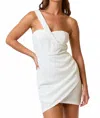 Hyfve One Shoulder Mini Dress In White In White