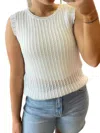 Hyfve Open Knit Crochet Tank Top In White In White