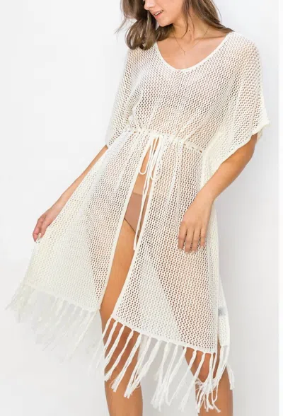 Hyfve Open Stitchcrochet Cover Up Tunic In White