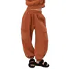 Hyfve Oversized Parachute Jogger Pants In Brown In Brown