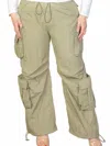 Hyfve Parachute Jogger Pants - Plus In Green In Green