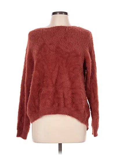 Pre-owned Hyfve Pullover Sweater In Burgundy