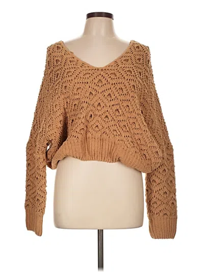 Pre-owned Hyfve Pullover Sweater In Tan