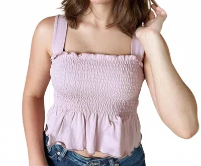 Hyfve Ruched Tank Top In Lavender In Pink