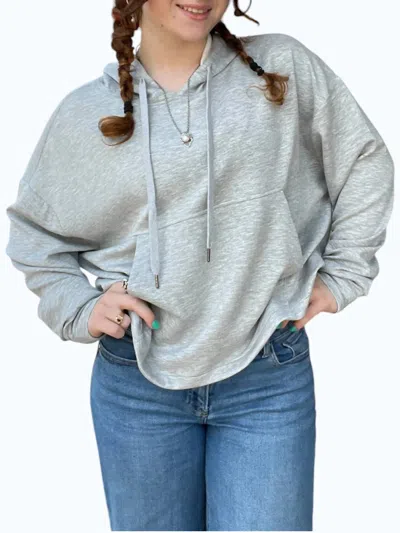 Hyfve Scuba Pullover Top In Grey In Gray