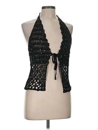 Pre-owned Hyfve Sleeveless Blouse In Black