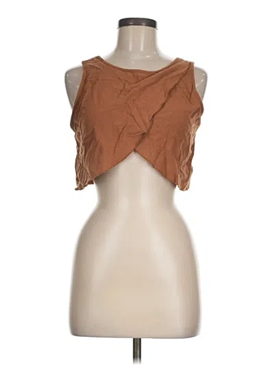 Pre-owned Hyfve Sleeveless Blouse In Brown
